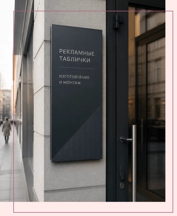 Рекламные таблички в Соликамске по цене от 4637 р. | Аванза-Слк