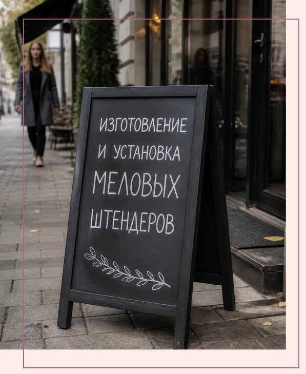 Меловые штендеры в Соликамске по цене от 6698 р. | Аванза-Слк